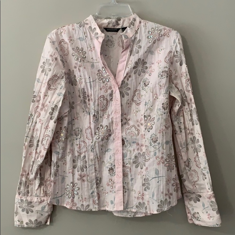 AUTOGRAPH New York BEAUTIFUL Top Great Details!!!